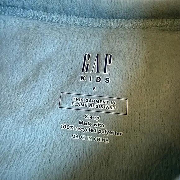 Gap Kids Blue Velour Pajamas 6 - Picture 7 of 13